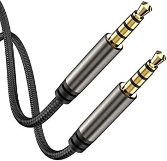 Cable Auxiliar Plug 3.5mm Bocinas Estereo 1metro