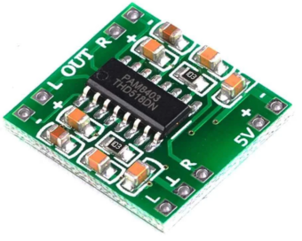 AMPLIFICADOR 3W X 2 CLASE D 2.5V A 5V PAM8403