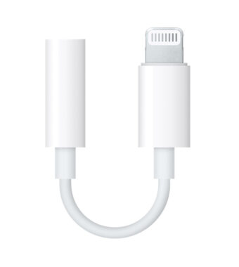 Adaptador de Lighning a Jack de 3.5 mm APPLE MMX62AM/A Color blanco