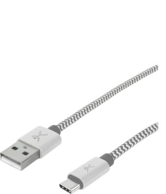 Cable USB tipo A  tipo C PERFECT CHOICE PC-101673 Plata