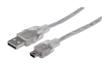 Cable USB MANHATTAN 333412 Transparente