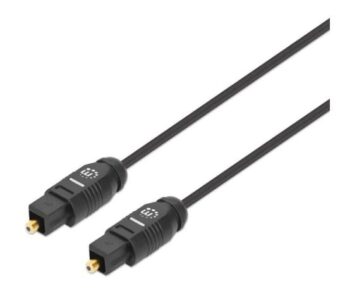 Cable de Audio Digital Optico Toslink  MANHATTAN 356077 Negro