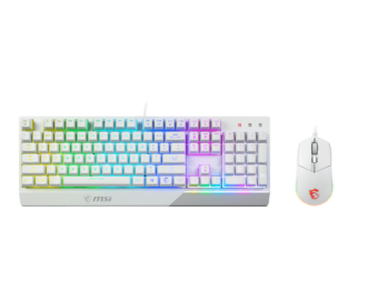 Kit Teclado y Mouse MSI GK30  Blanco