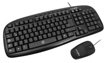 Kit Teclado / Mouse Easy Line Balance EL-993391 Negro