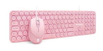 Combo Teclado y Mouse  BROBOTIX 6001196 Rosa