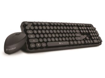 Teclado y Mouse Óptico Inalámbrico TECHZONE TZ19COMB01-INA Negro