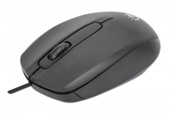 Mouse USB Óptico con Cable MANHATTAN 190190 Negro