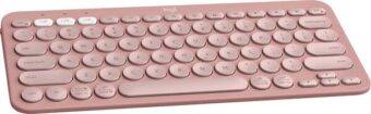 Teclados LOGITECH Teclado Logitech PEBBLE KEYS 2 K380s 920-011785 Rosa