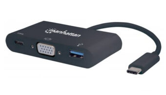 Convertidor USB C a VGA MANHATTAN 152044 Negro