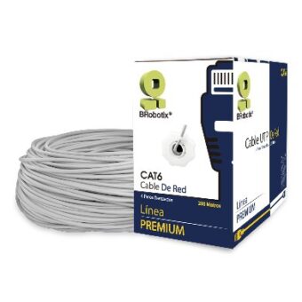 Bobina Cat 6 BROBOTIX 651190 Gris