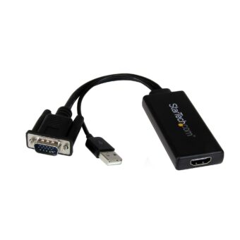 Adaptador VGA a HDMI StarTech.com VGA2HDU Negro