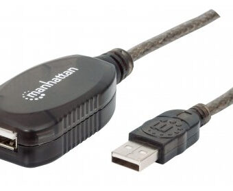 Cable USB - Extensión MANHATTAN 151573 Negro