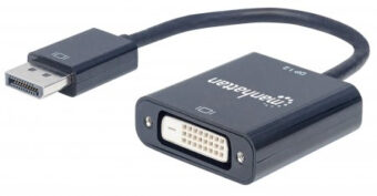 Adaptador DisplayPort M a DVI-D MANHATTAN 152228 Negro