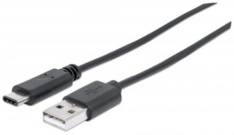 Cable USB C MANHATTAN 354981 Negro