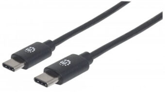 Cable USB C MANHATTAN 354868 Negro