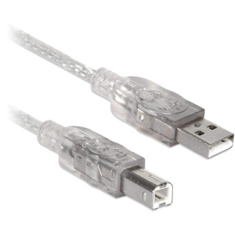 Cable USB V2.0 Tipo A - Tipo B BROBOTIX 102366 Transparente