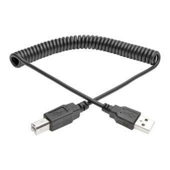 Cable Espiral USB 2.0 TRIPP-LITE U022-010-COIL Negro