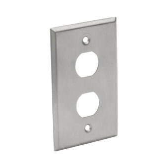 Placa Frontal de Ancho Sencillo de 2 Puertos TRIPP-LITE N206-FP02-IND Plata