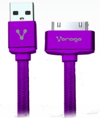 Cable USB VORAGO AC-365810-22 Morado