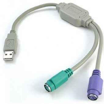 Convertidor USB a PS2 BROBOTIX 000897 Gris