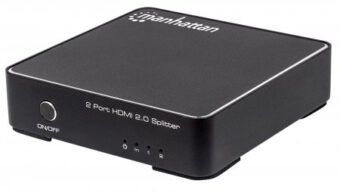 Splitter HDMI 4K  MANHATTAN De 2 puertos 207591 Negro