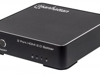 Splitter HDMI 4K  MANHATTAN De 2 puertos 207591 Negro