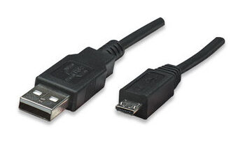 Cable USB a Micro B MANHATTAN 307161 Negro