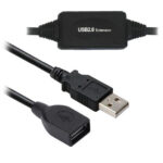 Cable USB V2.0  BROBOTIX 150156 Negro