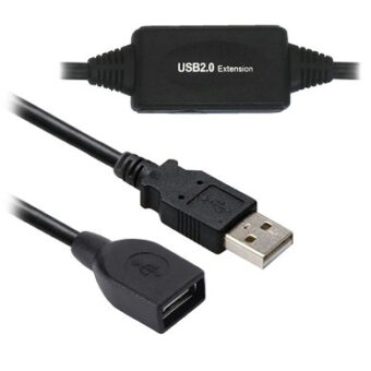 Cable USB V2.0  BROBOTIX 150156 Negro