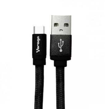 Cable USB a tipo C VORAGO CAB-214 Negro