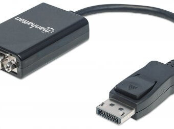 Adaptador Displayport a VGA MANHATTAN 151962 Negro
