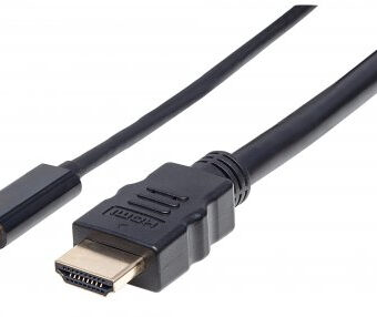 Cable USB 4 K MANHATTAN 151764 Negro