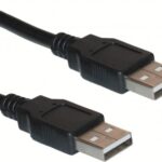 Cable USB tipo A-A BROBOTIX 206887 Negro