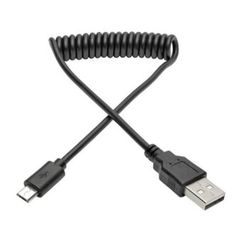 Cable Espiral USB 2.0 TRIPP-LITE U050-006-COIL Negro