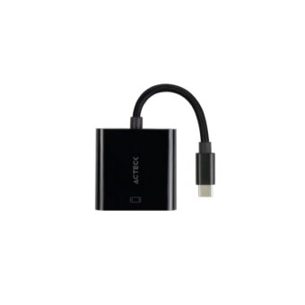 Adaptador USB-C a VGA ACTECK AV415  AC-934725 Negro