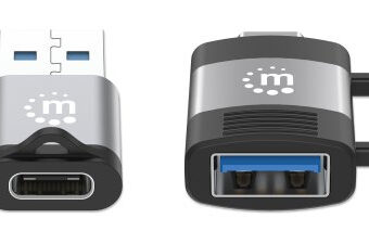 Adaptador USB MANHATTAN 356329 Negro, Gris