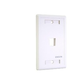 Placa de Pared Universal 1 Puerto Sin Jack ENSON ENS-FP61 Blanco