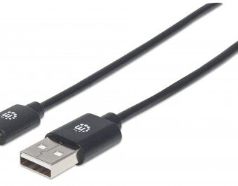 Cable USB C MANHATTAN 354929 Negro